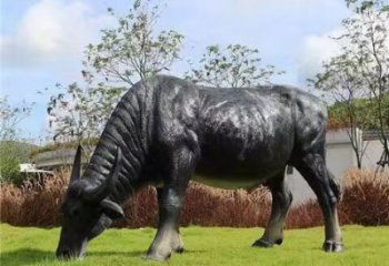 水牛雕塑,公園園林動(dòng)物,仿真景觀擺件 (3)