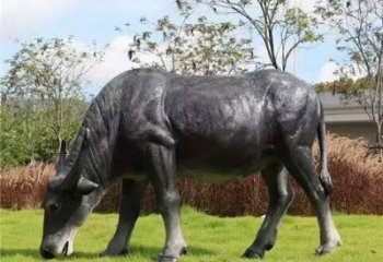 水牛雕塑,公園園林動(dòng)物,仿真景觀擺件 (4)