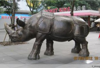 不銹鋼水牛雕塑,田間景觀小品,抽象幾何原理 (7)