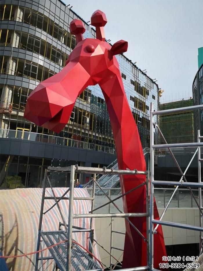 不銹鋼長頸鹿雕塑,異形幾何動物,售樓處小區擺件 (1) 不銹鋼長頸鹿雕塑,異形幾何動物,售樓處小區擺件 (1)