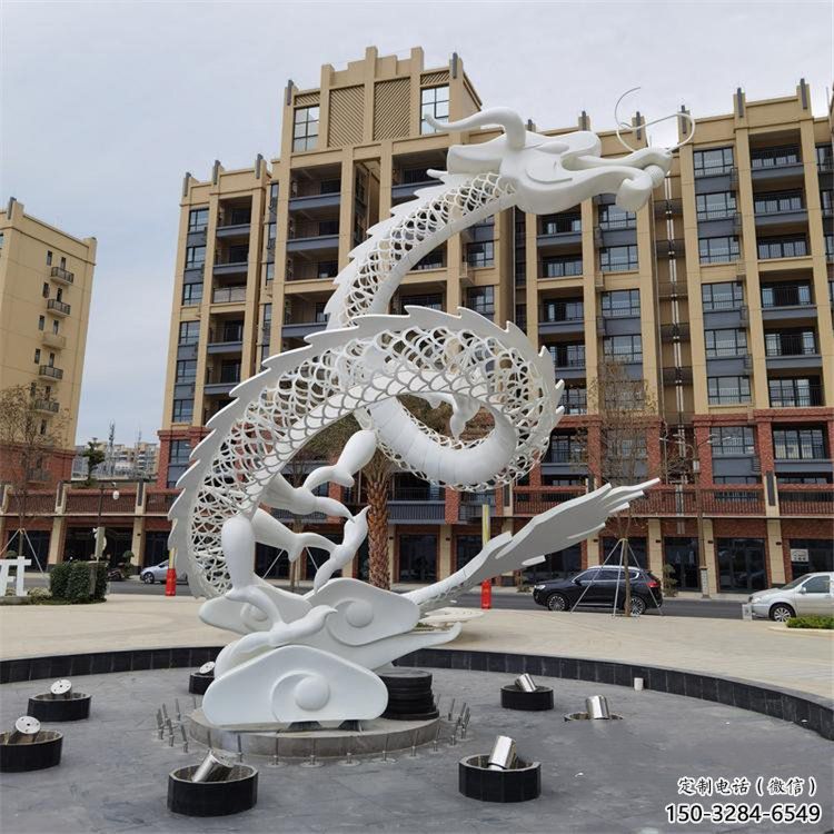 不銹鋼龍形雕塑,大型動物景觀,烤漆工藝制作 (1) 不銹鋼龍形雕塑,大型動物景觀,烤漆工藝制作 (1)