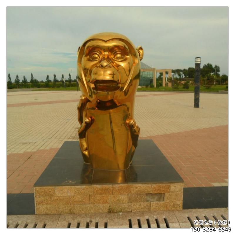 不銹鋼生肖雕塑,鍍鈦工藝,公園廣場戶外擺放 (5) 不銹鋼生肖雕塑,鍍鈦工藝,公園廣場戶外擺放 (5)
