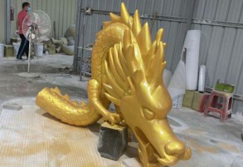 龍形銅雕塑,鑄銅工藝,大型動(dòng)物雕塑制造商 (4)