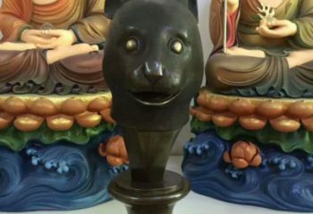 大型玻璃鋼生肖雕塑 商業(yè)街廣場(chǎng)雕塑 古銅色擺件