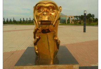 不銹鋼生肖雕塑，鍍鈦工藝，公園廣場戶外擺放 (5)