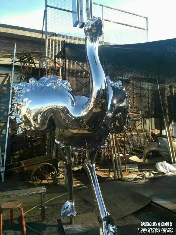 不銹鋼鴕鳥雕塑廠家 庭院仿真雕塑 彩繪小品 不銹鋼鴕鳥雕塑廠家 庭院仿真雕塑 彩繪小品