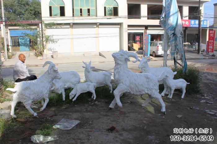 大型綿羊雕塑 步行街宣傳雕塑 仿真擺件 大型綿羊雕塑 步行街宣傳雕塑 仿真擺件