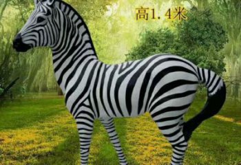 斑馬雕塑生產制作,仿真彩繪工藝,公園廣場街頭小品