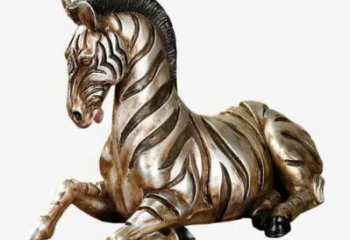 仿真斑馬雕塑 店門口園林雕塑 動物小品