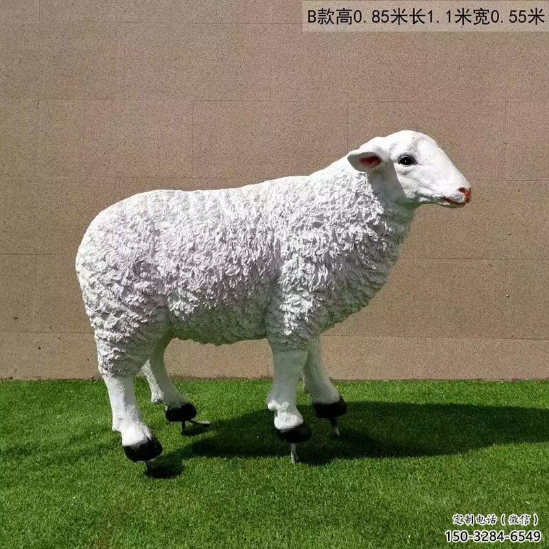 彩繪玻璃鋼綿羊雕塑,動物景觀,廣場園林雕塑 彩繪玻璃鋼綿羊雕塑,動物景觀,廣場園林雕塑