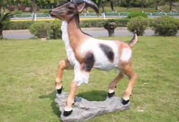 彩繪綿羊雕塑,動(dòng)物景觀,廣場(chǎng)園林小品