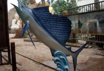 玻璃鋼劍魚(yú)雕塑生產(chǎn)制作,海洋生物雕塑,廣場(chǎng)雕塑