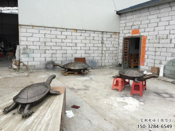 酒店海龜雕塑 庭院仿真雕塑 彩繪小品