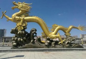 生產龍頭雕塑廠家，鑄銅動物雕塑，房地產售樓處擺件