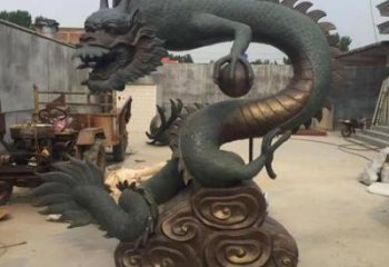 提供抽象龍頭雕塑，鑄銅動物雕塑，房地產售樓處擺件