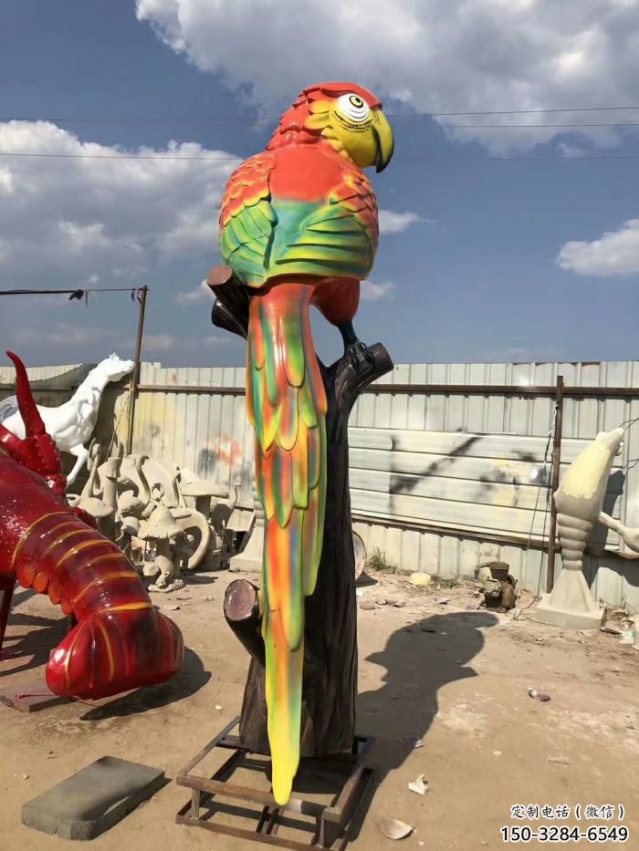 風(fēng)景區(qū)玻璃鋼鸚鵡雕塑 售樓處廣場雕塑 仿古擺件 風(fēng)景區(qū)玻璃鋼鸚鵡雕塑 售樓處廣場雕塑 仿古擺件