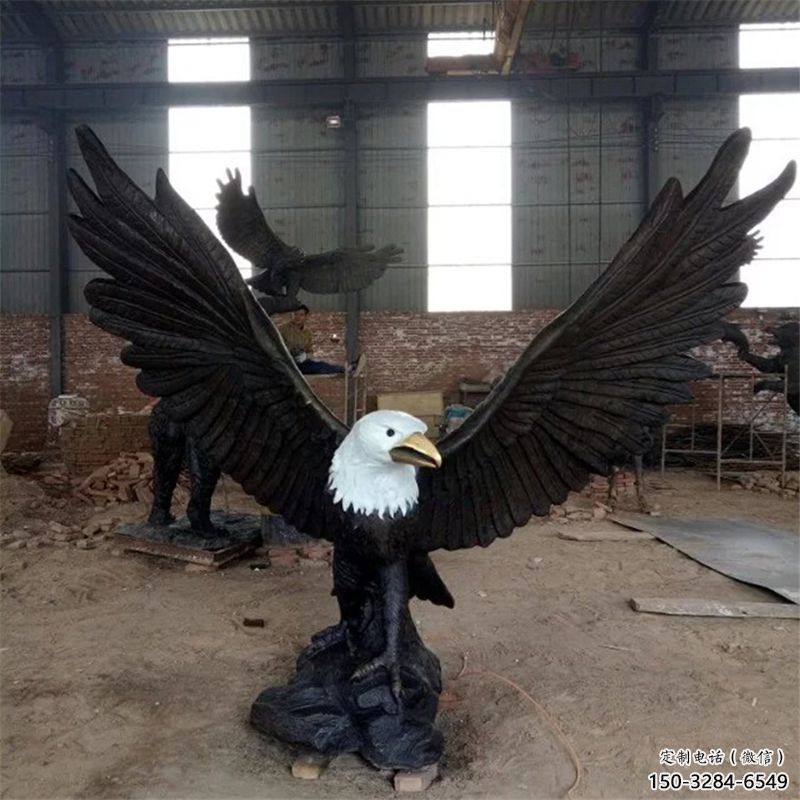 玻璃鋼廣場老鷹雕塑 公園仿真雕塑 抽象擺件 玻璃鋼廣場老鷹雕塑 公園仿真雕塑 抽象擺件