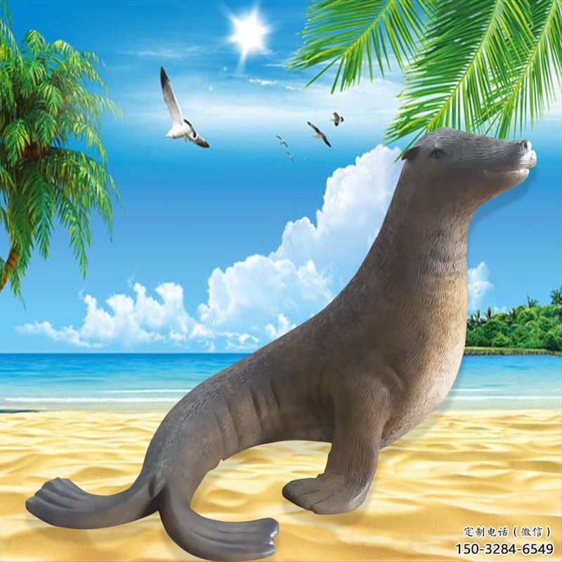 公園海豹雕塑 酒店門口雕塑 彩繪擺件 公園海豹雕塑 酒店門口雕塑 彩繪擺件