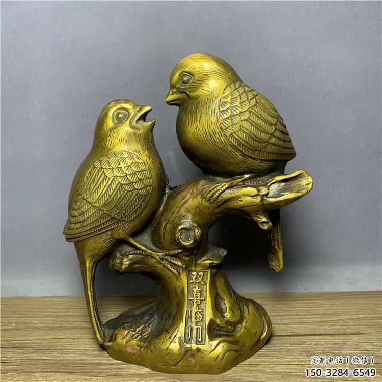 大型鑄銅喜鵲雕塑 商業街廣場雕塑 古銅色擺件 大型鑄銅喜鵲雕塑 商業街廣場雕塑 古銅色擺件