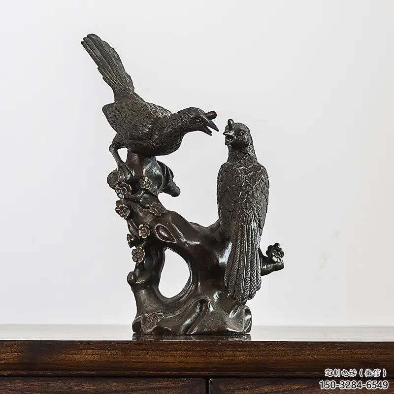 鑄銅水景喜鵲雕塑 風景區幾何雕塑 廣場小品 鑄銅水景喜鵲雕塑 風景區幾何雕塑 廣場小品