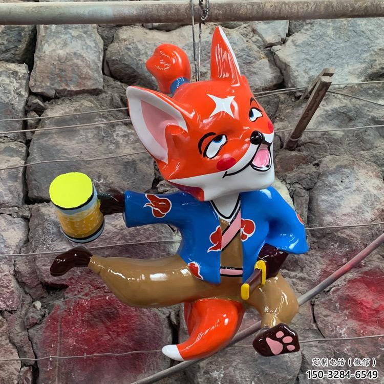 廣場狐貍雕塑廠家 公園仿真雕塑 抽象擺件 廣場狐貍雕塑廠家 公園仿真雕塑 抽象擺件