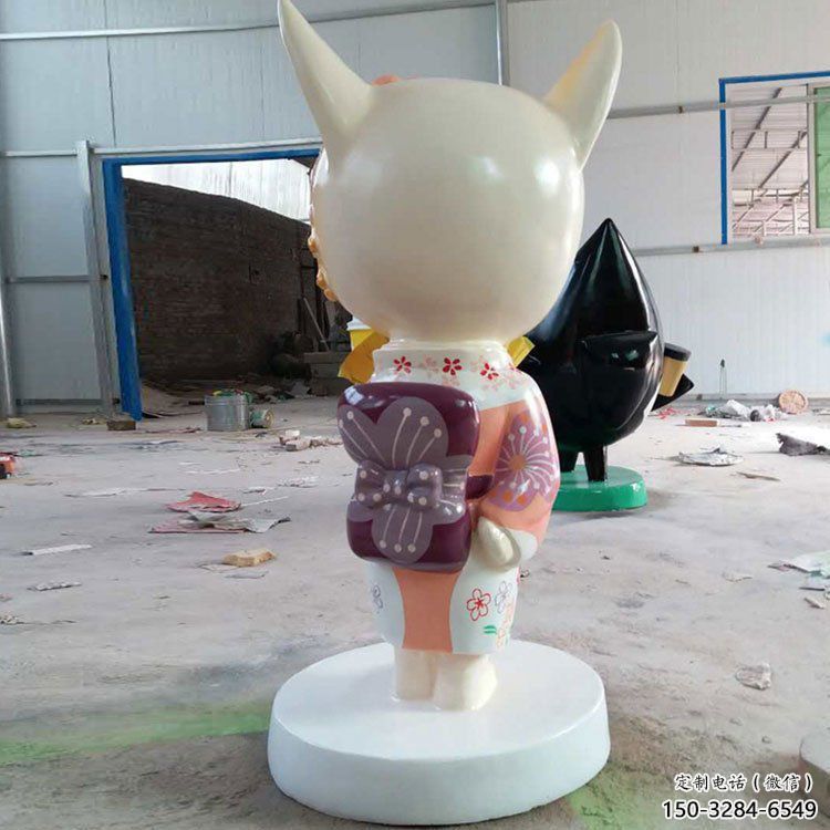 園林狐貍雕塑廠家 田間彩繪雕塑 仿真擺件 園林狐貍雕塑廠家 田間彩繪雕塑 仿真擺件