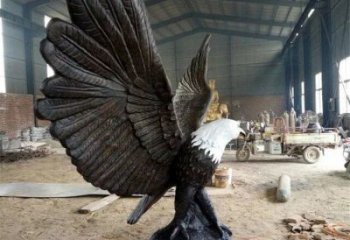 商場玻璃鋼老鷹雕塑 仿真動物雕塑 店門口小品