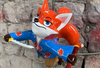 水景狐貍雕塑廠家 風(fēng)景區(qū)幾何雕塑 廣場(chǎng)小品