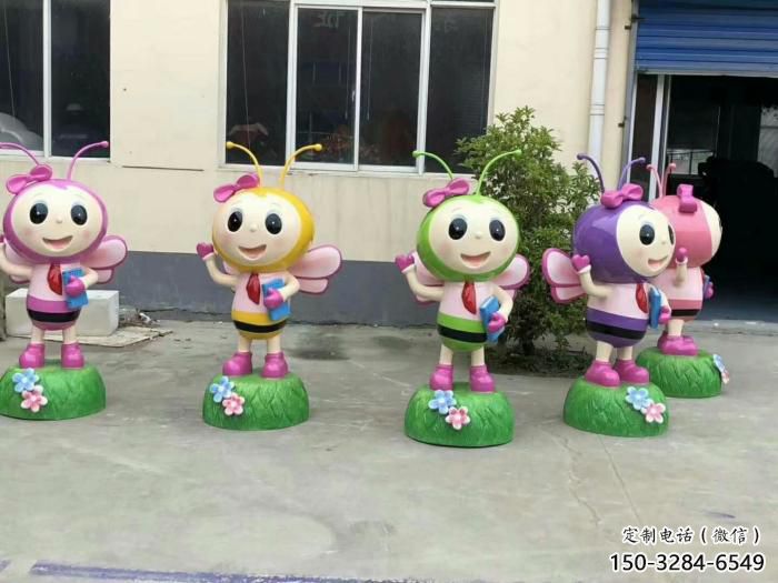 城市蜜蜂雕塑 風景區彩繪雕塑 抽象擺件 城市蜜蜂雕塑 風景區彩繪雕塑 抽象擺件