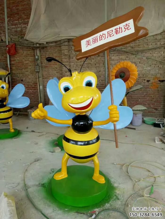 公園蜜蜂雕塑廠 酒店門口雕塑 彩繪擺件 公園蜜蜂雕塑廠 酒店門口雕塑 彩繪擺件