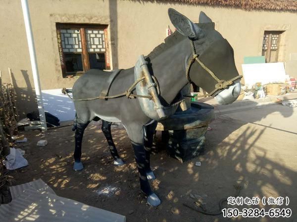 創意毛驢雕塑 步行街店門口雕塑 影視劇小品 創意毛驢雕塑 步行街店門口雕塑 影視劇小品