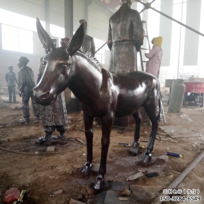 仿真鑄銅毛驢雕塑廠家 店門口園林雕塑 動物小品 仿真鑄銅毛驢雕塑廠家 店門口園林雕塑 動物小品