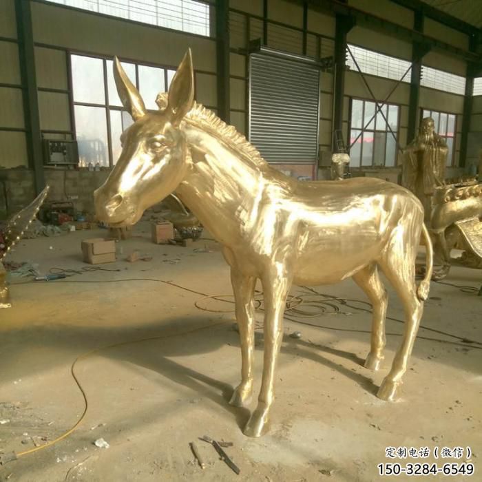 公園毛驢雕塑廠家 酒店門口雕塑 彩繪擺件 公園毛驢雕塑廠家 酒店門口雕塑 彩繪擺件