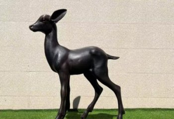 抽象玻璃鋼麋鹿雕塑 店門(mén)口彩繪雕塑 步行街?jǐn)[件