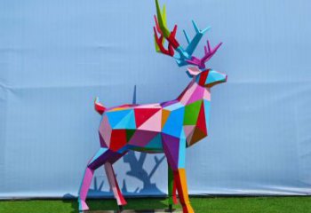 不銹鋼仿真麋鹿雕塑 店門口園林雕塑 動(dòng)物小品