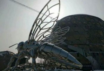 古銅色蜜蜂雕塑廠家 大型城市雕塑 商業街擺件