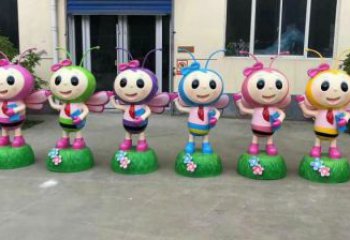 商業街蜜蜂雕塑廠家 售樓處雕塑 昆蟲擺件