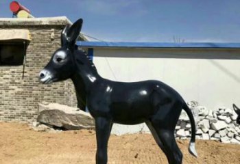 大型毛驢雕塑 商業街廣場雕塑 古銅色擺件