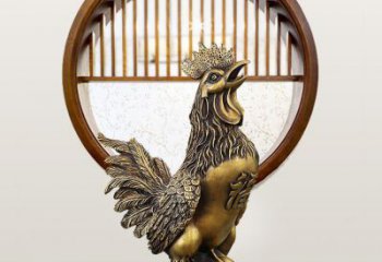 庭院小雞雕塑,現代小品,彩繪工藝