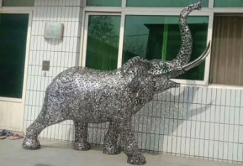 操場小象雕塑,公園題材,剪影工藝