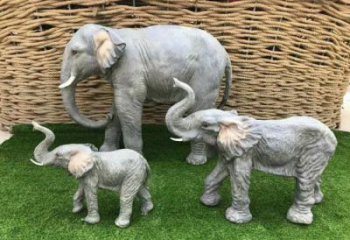 廣場小象雕塑,動物擺件,仿古工藝