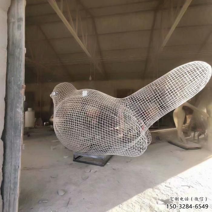 庭院鳥類雕塑,動物小品,網格工藝 庭院鳥類雕塑,動物小品,網格工藝