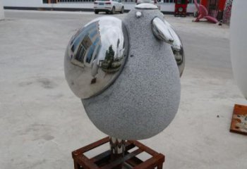 操場鳥類雕塑，公園主題，鏡面工藝
