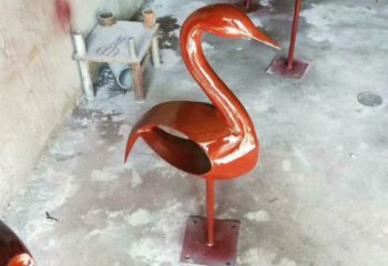 操場鳥類雕塑，景觀題材，鍍銅工藝