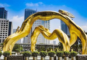 校園鳥(niǎo)類(lèi)雕塑,仿真主題,鍍金工藝