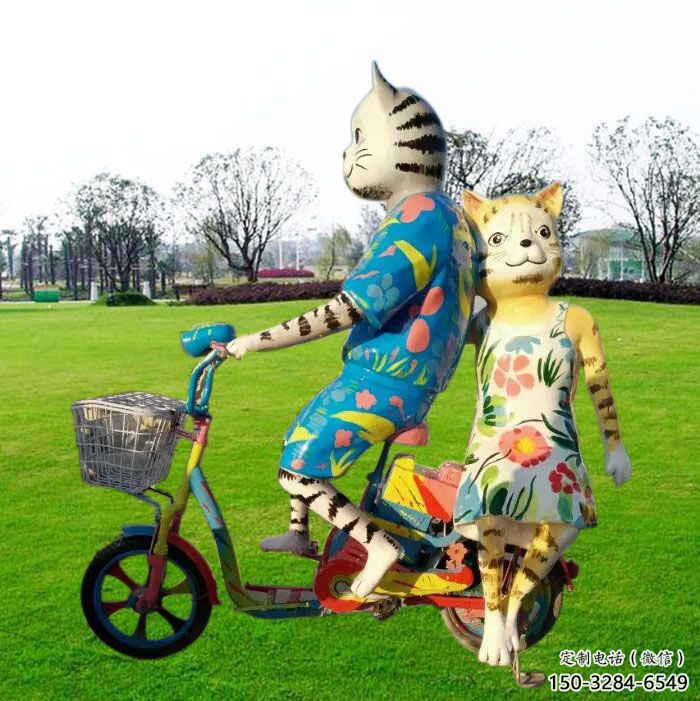 庭院小貓雕塑,動(dòng)物小品,卡通工藝 庭院小貓雕塑,動(dòng)物小品,卡通工藝