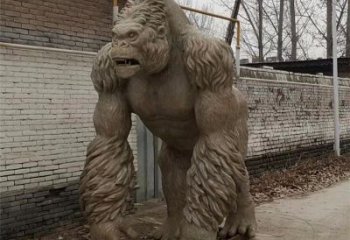 幼兒園猩猩雕塑，動物主題，仿古工藝