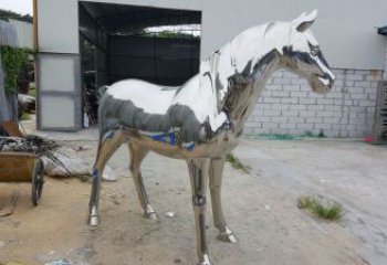 園林戰馬雕塑，文化標識，電鍍工藝