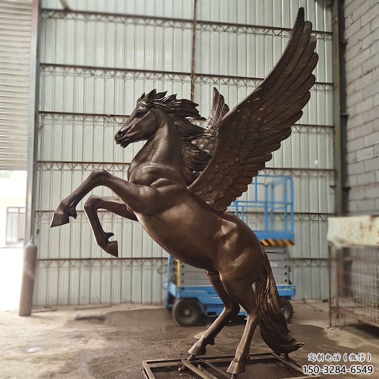 步行街天馬雕塑,景觀主題,古銅工藝 步行街天馬雕塑,景觀主題,古銅工藝
