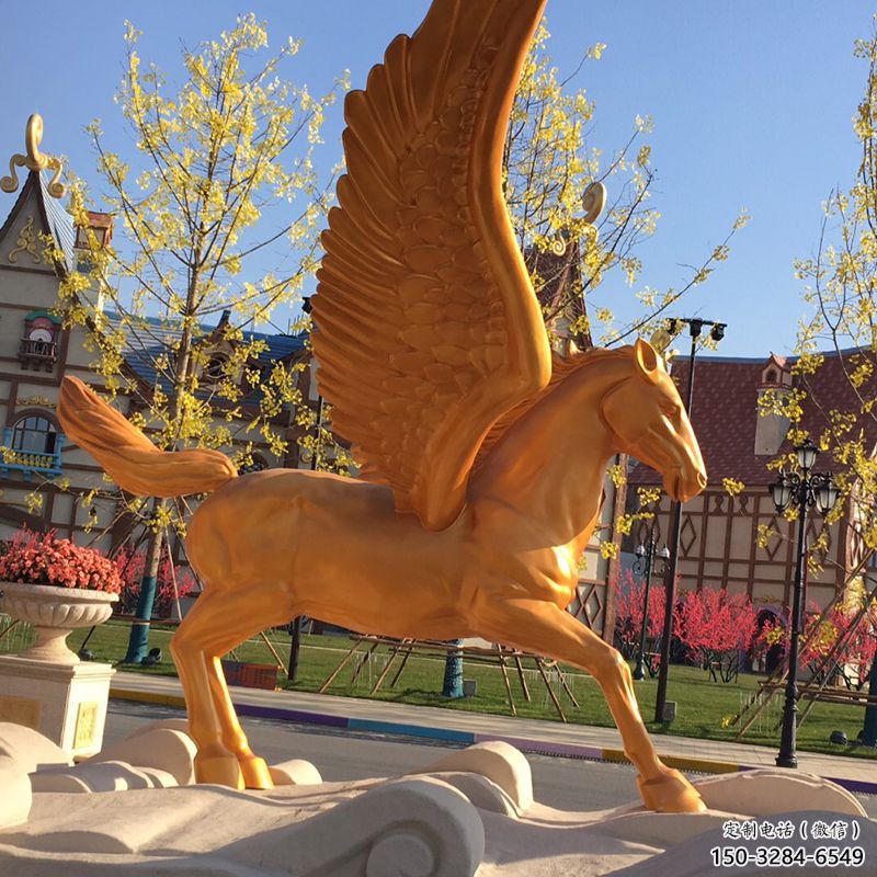 景區天馬雕塑,動物主題,彩繪工藝 景區天馬雕塑,動物主題,彩繪工藝